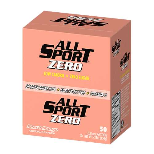 All Sport Zero Peach Mango Sticks 50 Sticks Per Box/ 10 Boxes Per Case