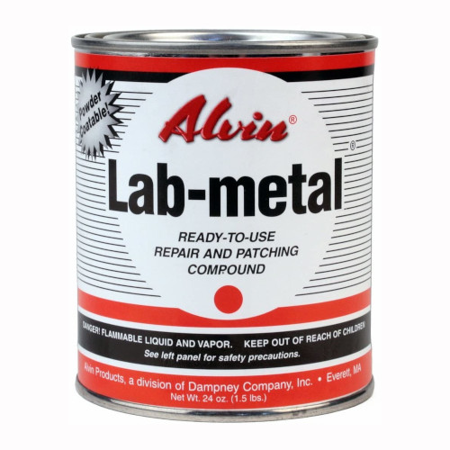 Alvin Products 10101 Lab-metal Ready-to-use Metal Repair and Patching Compound, 12oz