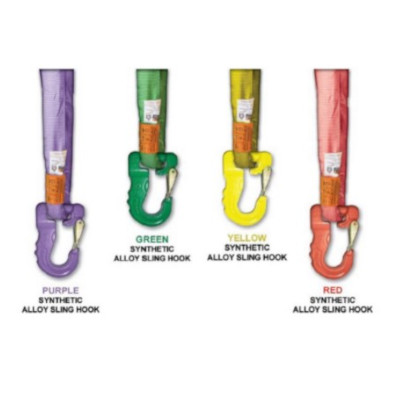 All Material Handling CJ084 Endless Sling Hook, 4.45 in x 6.89 in x 0.98 in, Alloy, Yellow, 8400 lb WLL