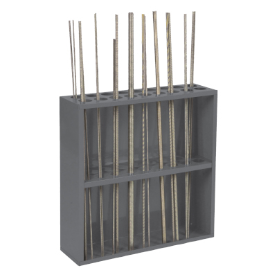 DURHAM MFG® 367-95 Threaded Rod Rack With (18) Holes, 24 in H x 24-1/8 in W x 6-7/8 in D