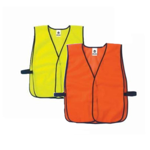 Ergodyne® GloWear® 8010HL Economy Non-Certified Safety Vest, Universal, Polyester Mesh, Hook and Loop Closure