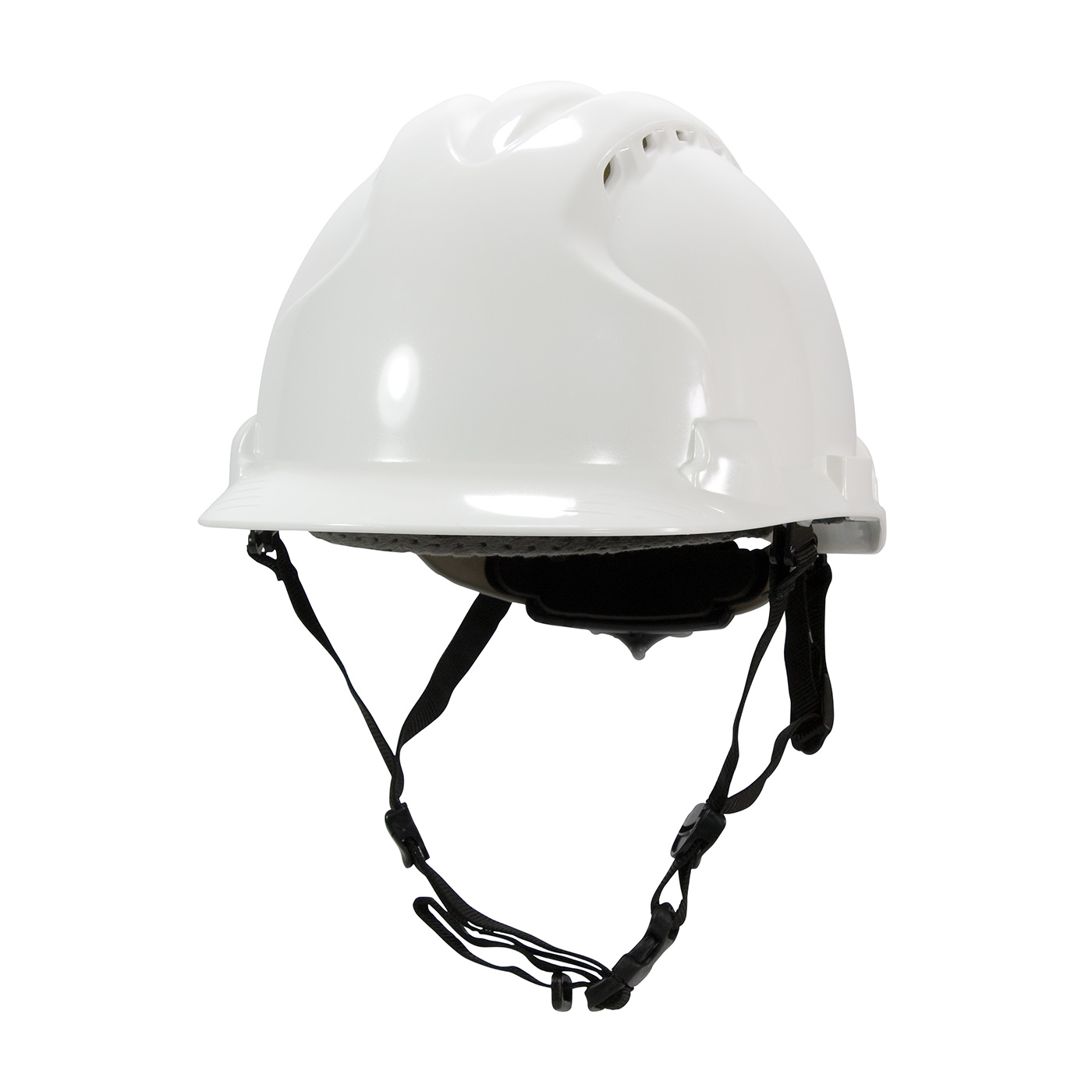 PIP® MK8 Evolution® 280-AHS240V-LY Vented, Type II Linesman Hard Hat with HDPE Shell, EPS Impact Liner, Polyester Suspension, Wheel Ratchet Adjustment and 4-Point Chin Strap, Neon Yellow