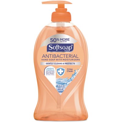 Softsoap® CPC44571 Antibacterial Hand Soap, Crisp Clean Scent, 11.25 oz pump bottle