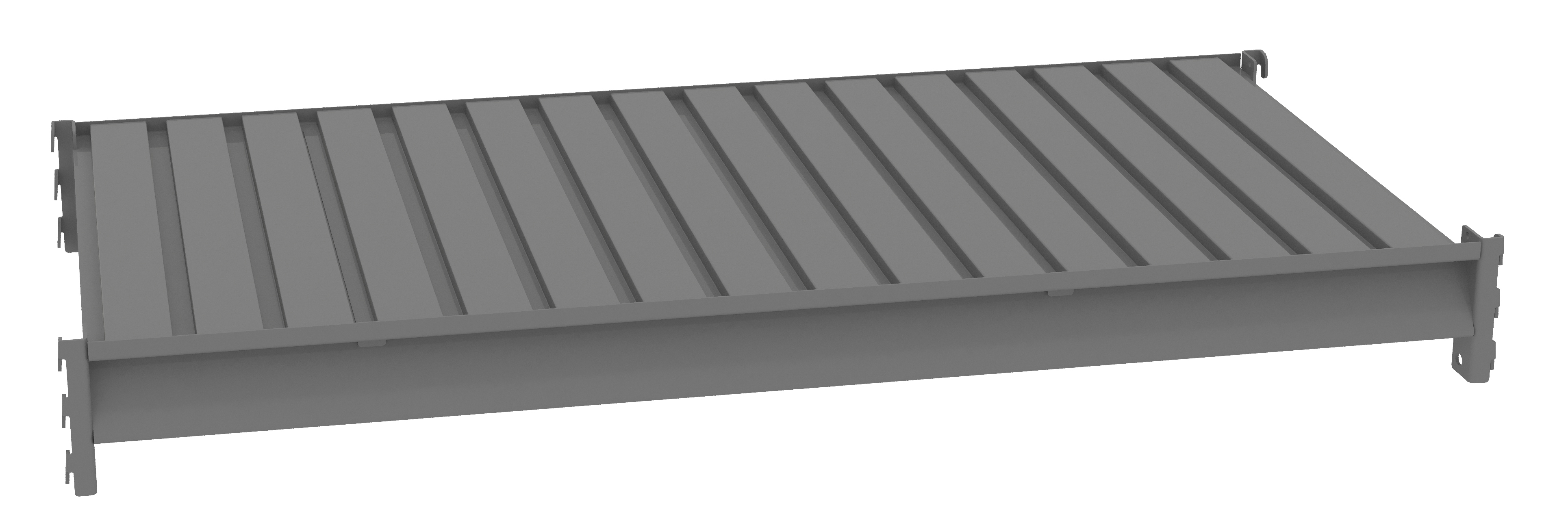 Tennsco BU-4824C Additional Level for Bulk Storage Rack, 48 in W x 24 in D, Corrugated Steel Decking