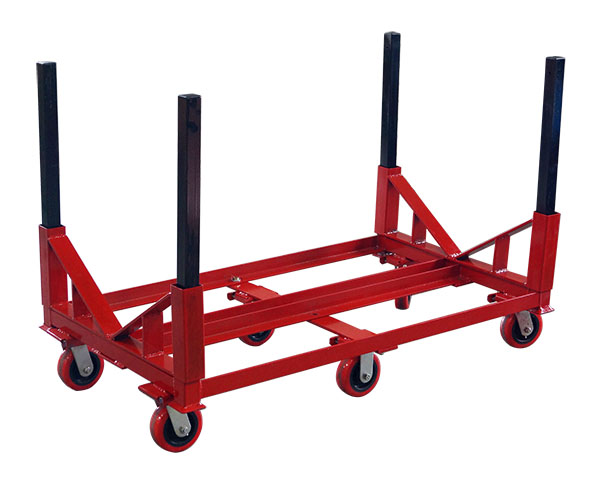 B&B Pipe & Industrial Tools 2015-4E Pipe Cart, 4 Wheels, without Floor